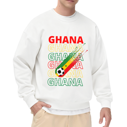 Ghana Black Stars National Football Pride Crewneck Sweatshirt
