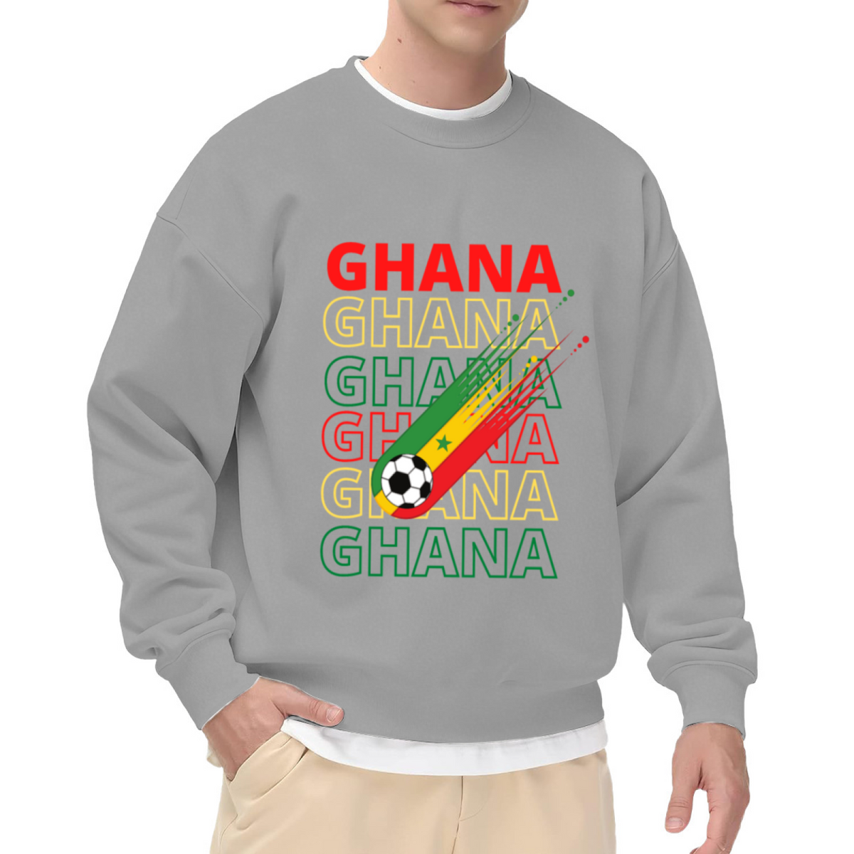 Ghana Black Stars National Football Pride Crewneck Sweatshirt