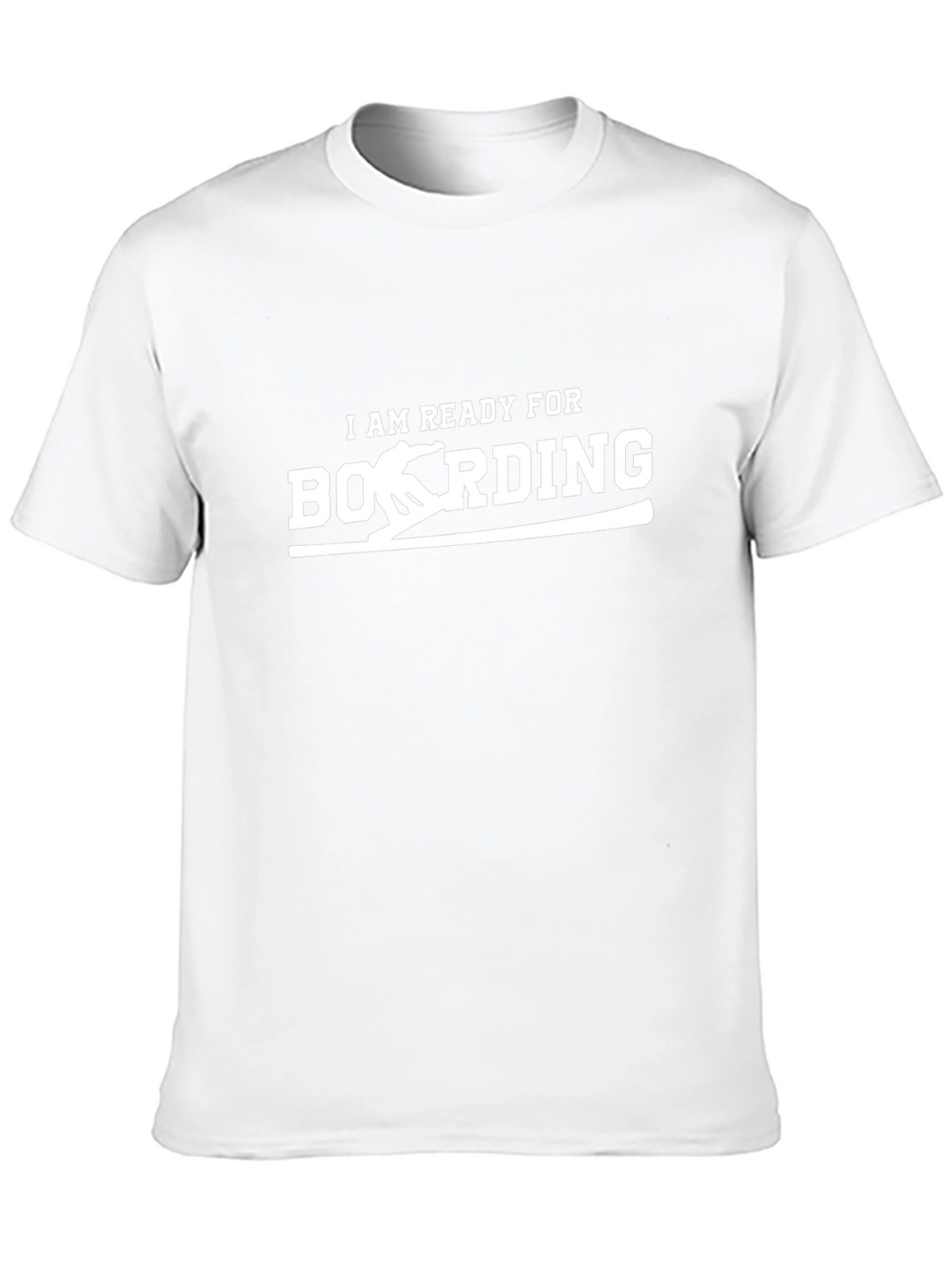 Ready to Boarding Black Graphic Tee