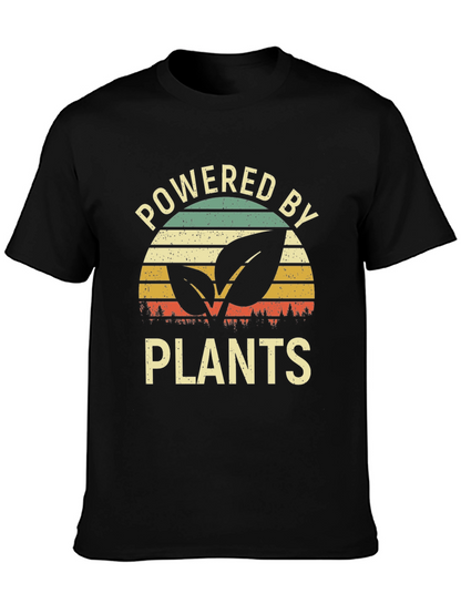 Powered by Plants Graphic Tee - Vegan Lifestyle Shirt