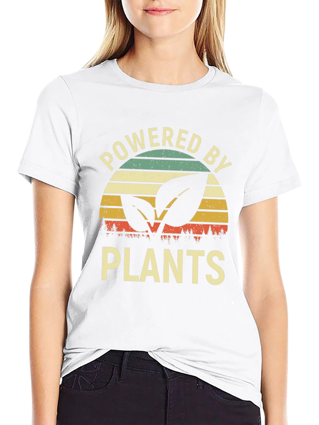 Powered by Plants Graphic Tee - Vegan Lifestyle Shirt