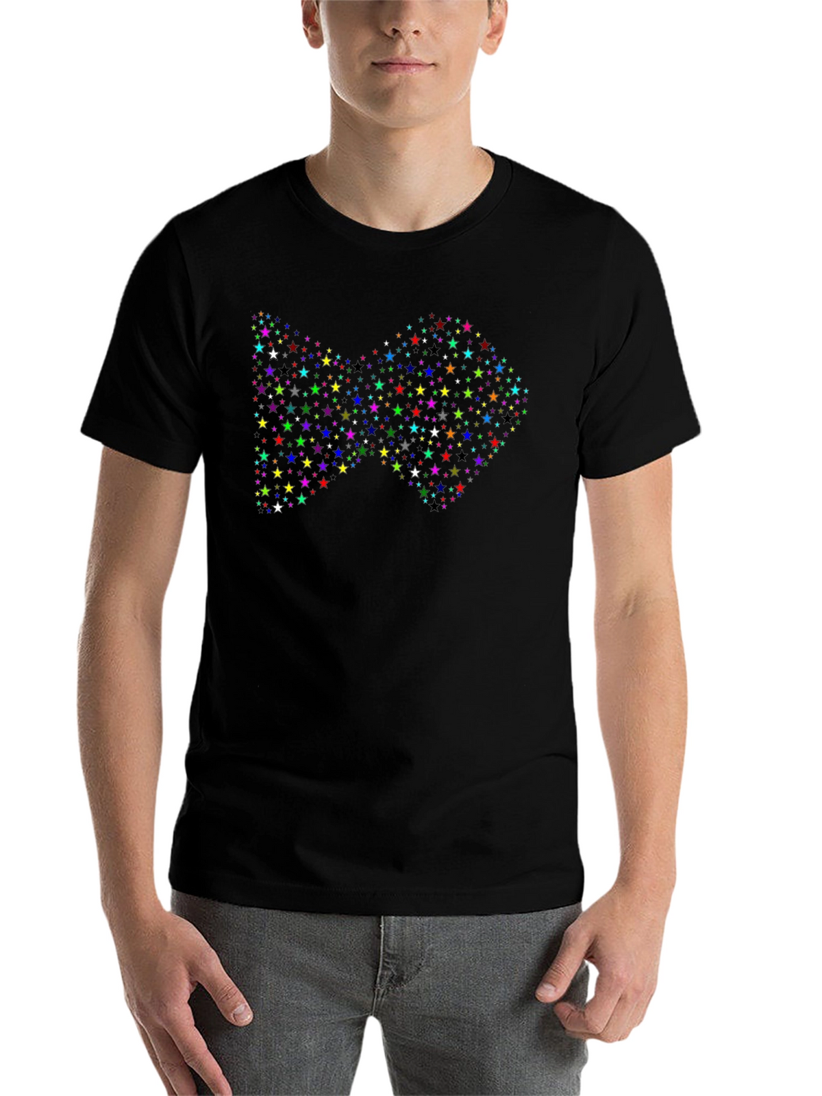 Starry Fish Graphic Black T-Shirt