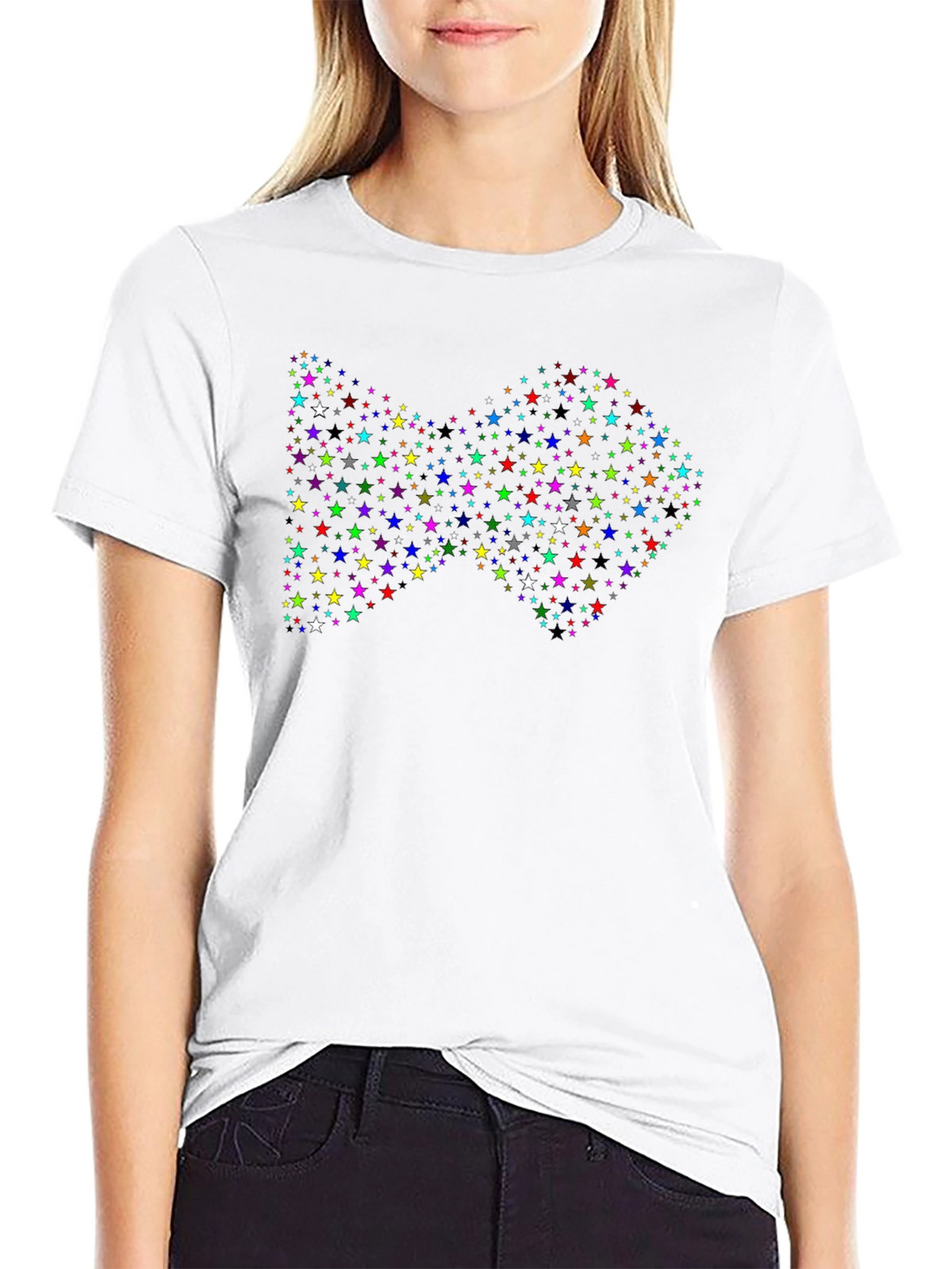 Starry Fish Graphic Black T-Shirt