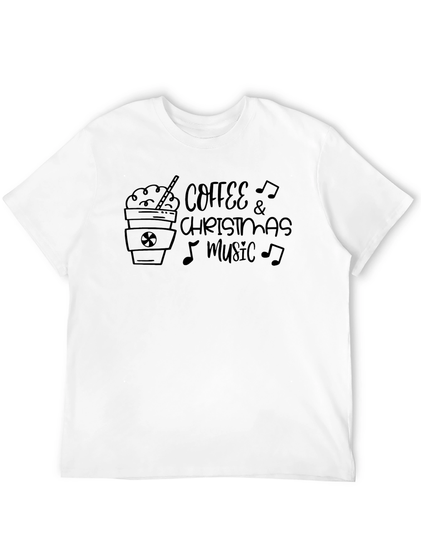 Coffee & Christmas Music Graphic Tee
