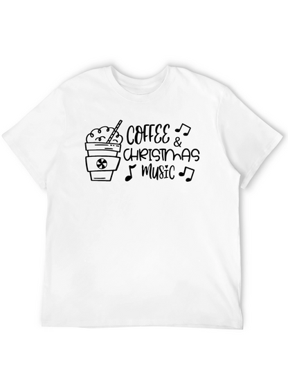 Coffee & Christmas Music Graphic Tee