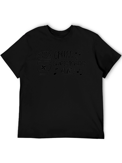 Coffee & Christmas Music Graphic Tee