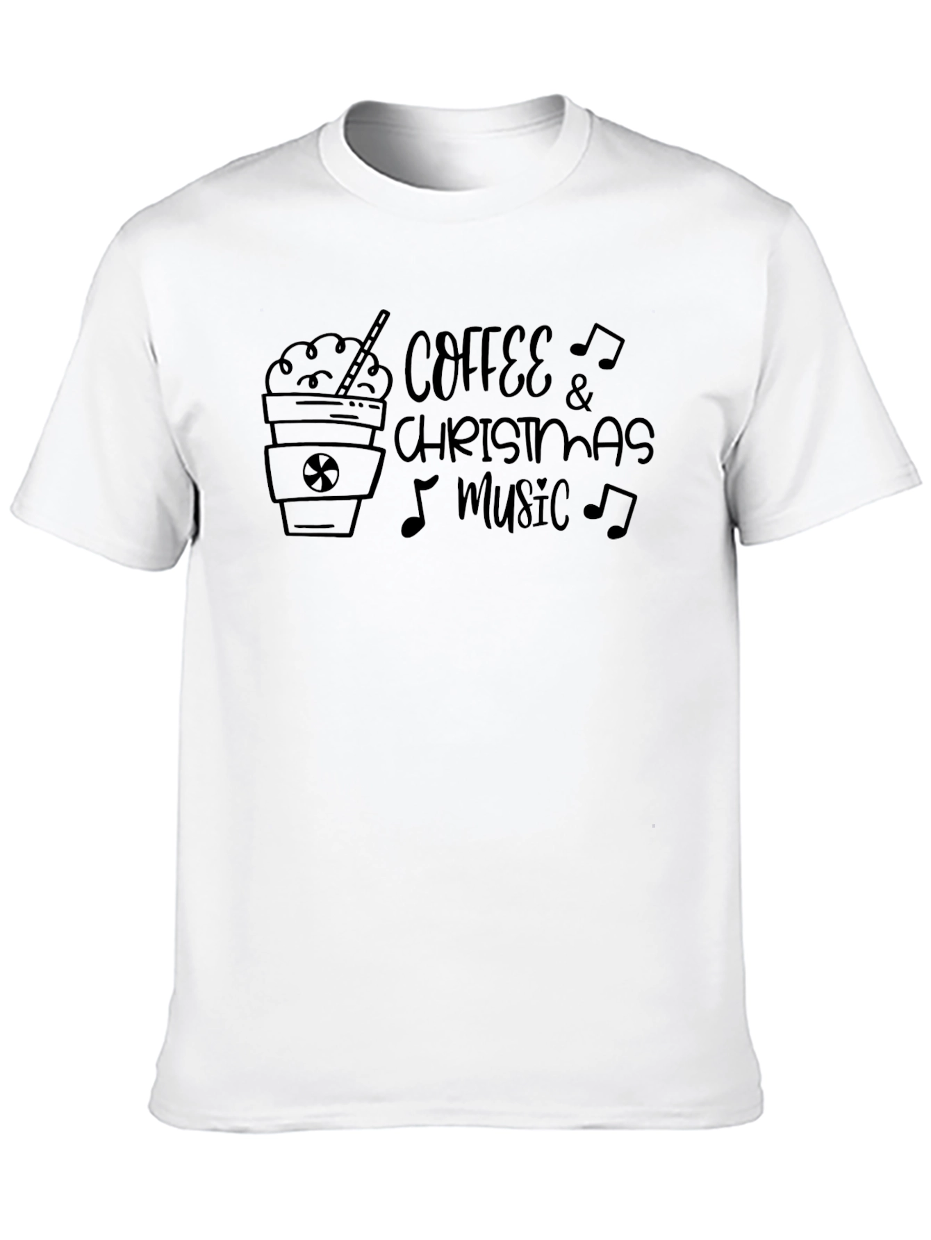Coffee & Christmas Music Graphic Tee