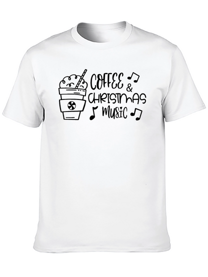 Coffee & Christmas Music Graphic Tee