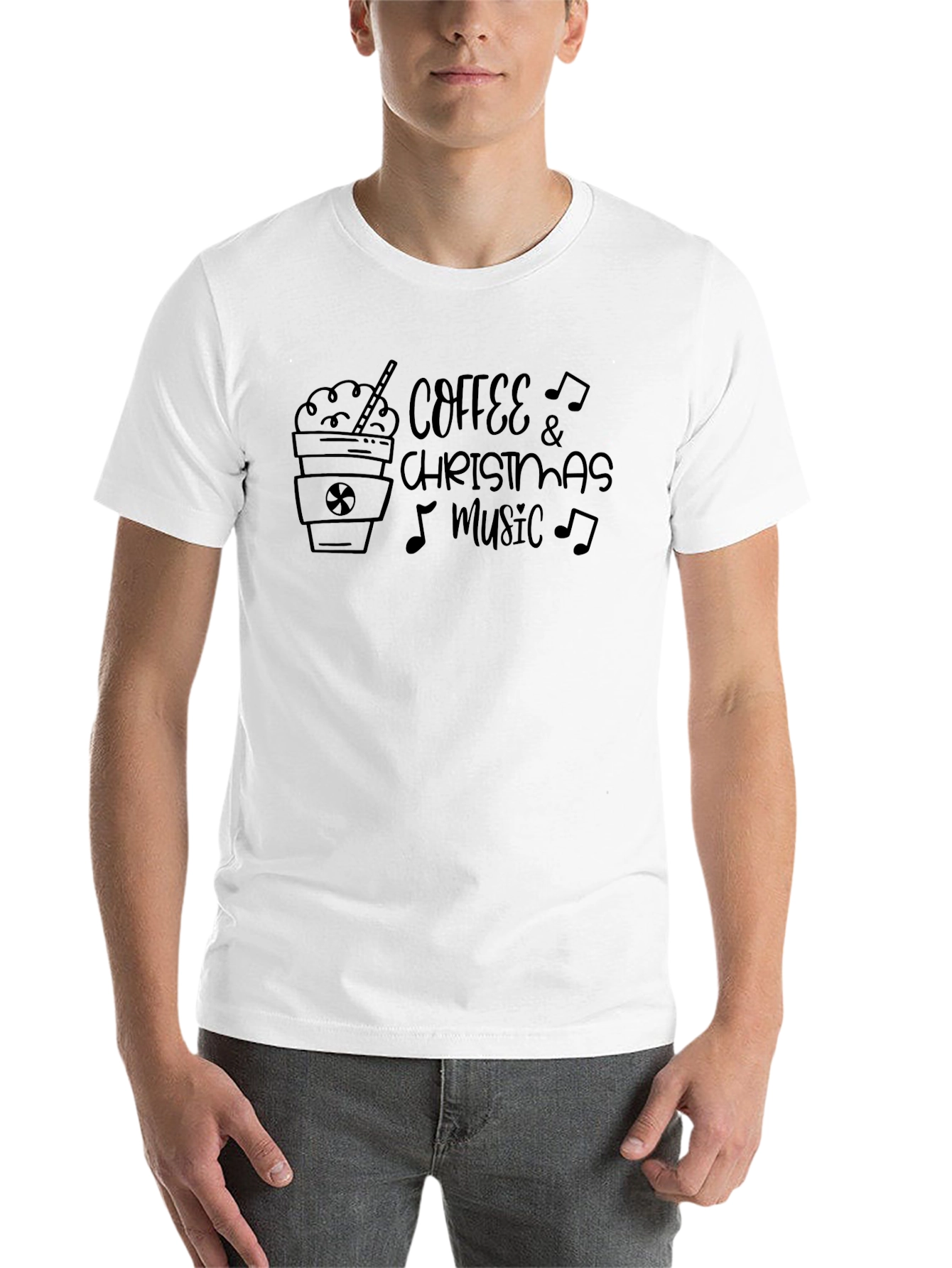 Coffee & Christmas Music Graphic Tee