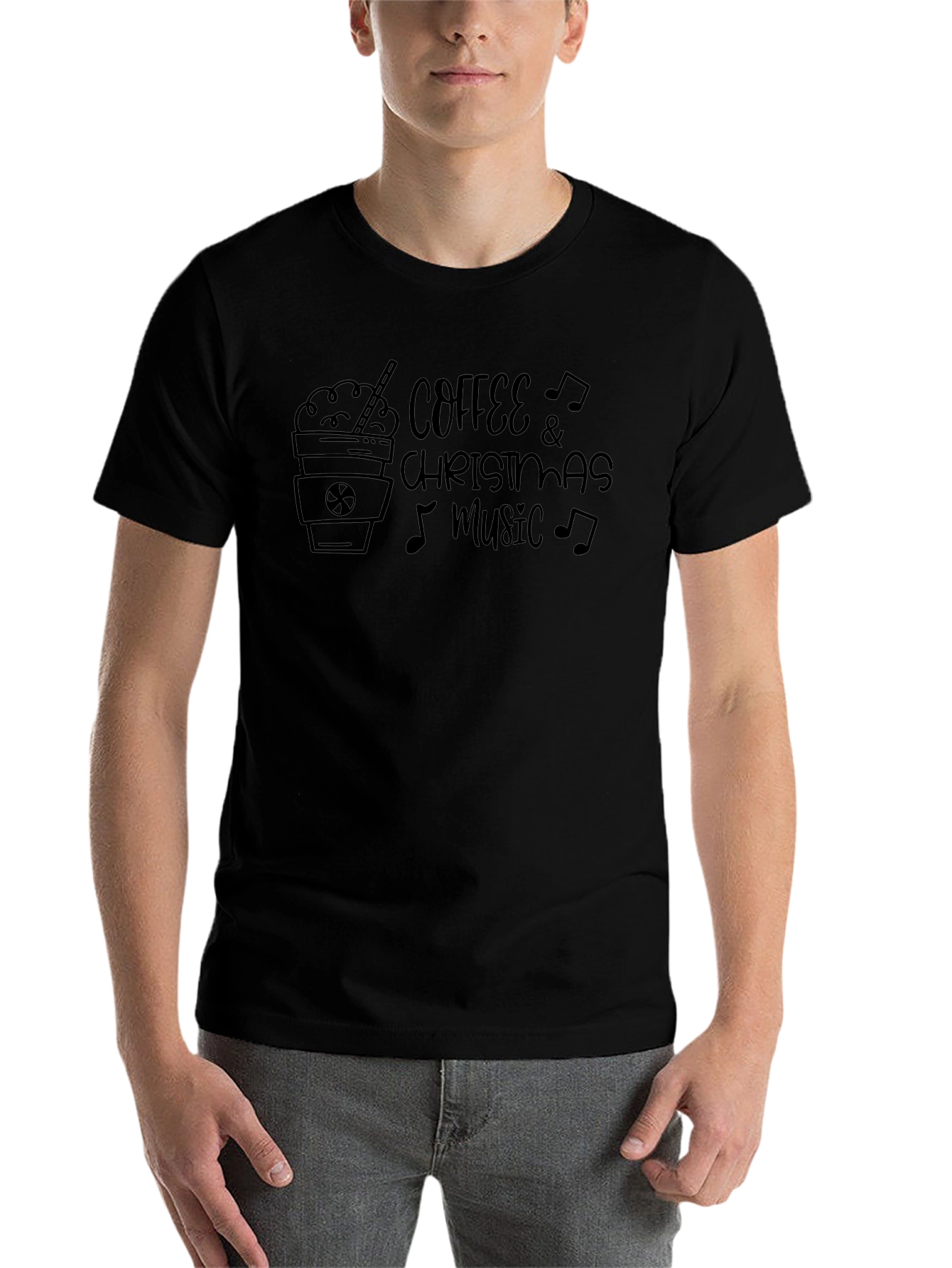 Coffee & Christmas Music Graphic Tee