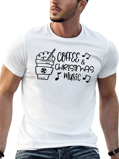 Coffee & Christmas Music Graphic Tee
