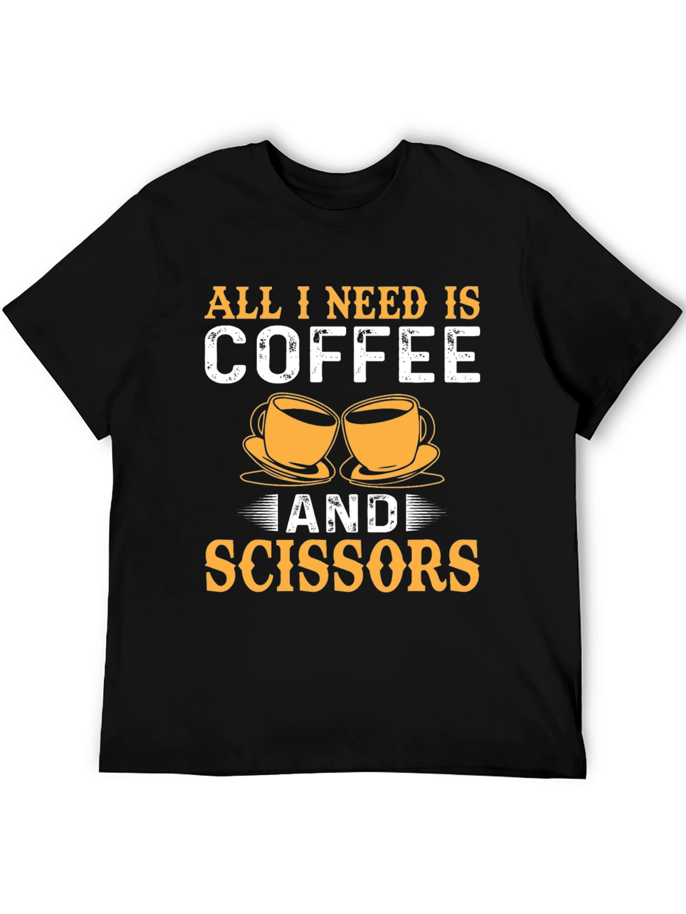 Coffee & Scissors T-Shirt - Cut & Brew