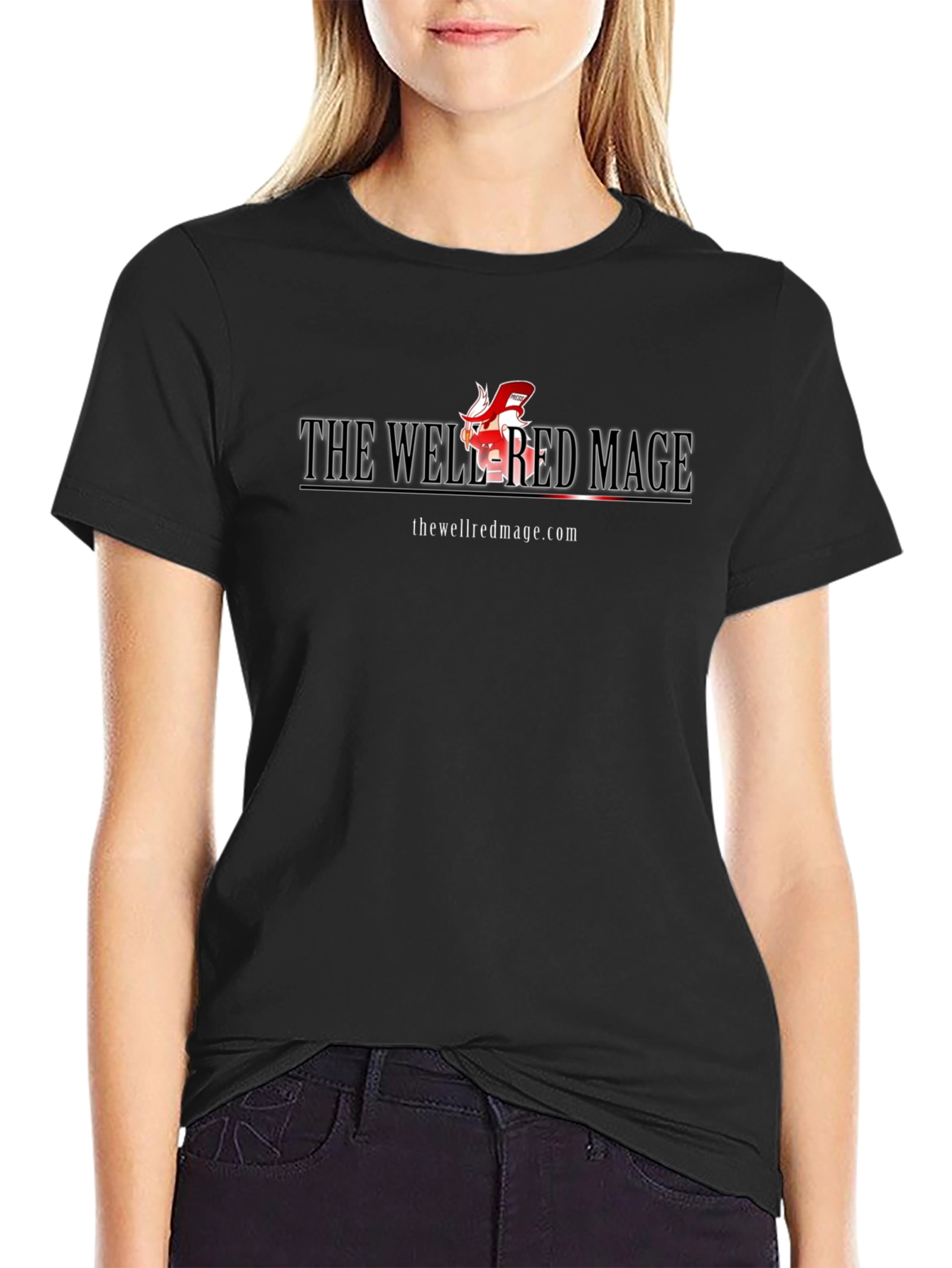 The Well-Read Mage Black T-Shirt
