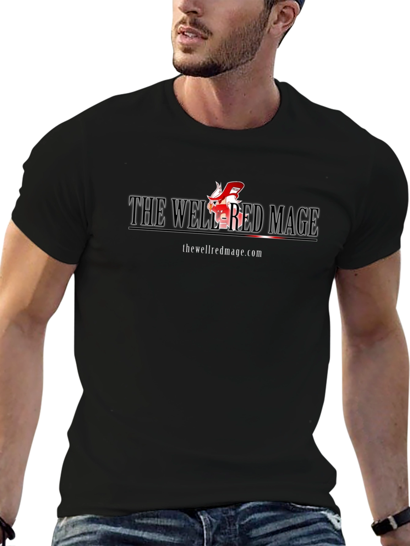 The Well-Read Mage Black T-Shirt