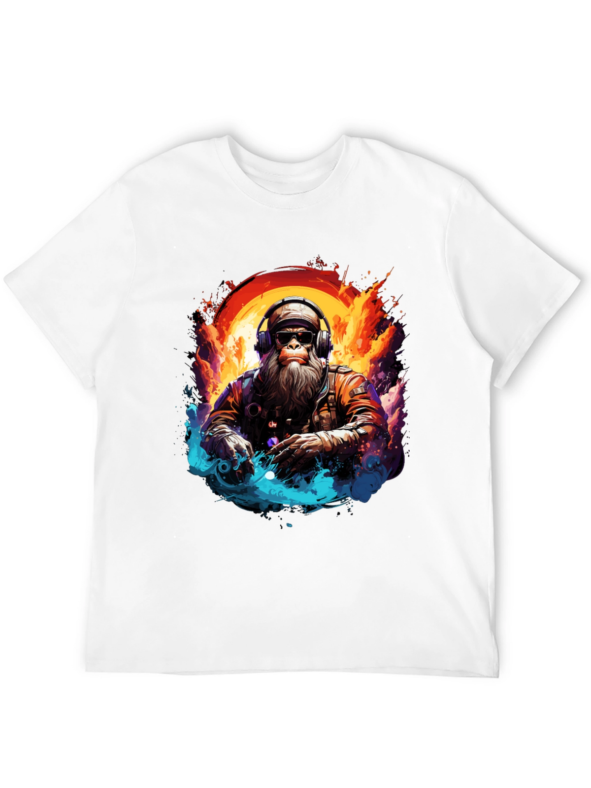 DJ Monkey Graphic Tee - Cool & Unique Design