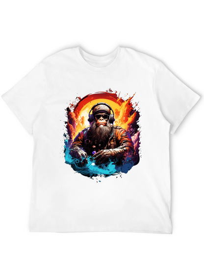 DJ Monkey Graphic Tee - Cool & Unique Design