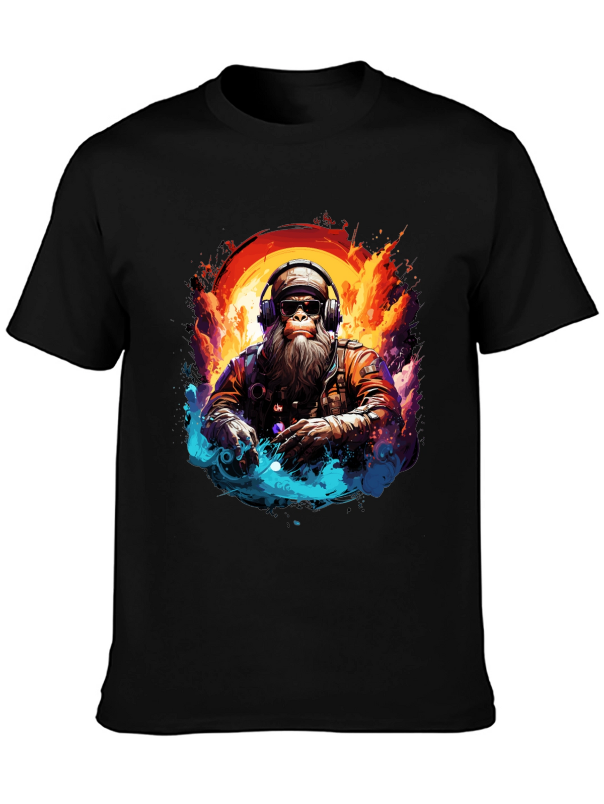 DJ Monkey Graphic Tee - Cool & Unique Design