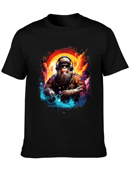 DJ Monkey Graphic Tee - Cool & Unique Design