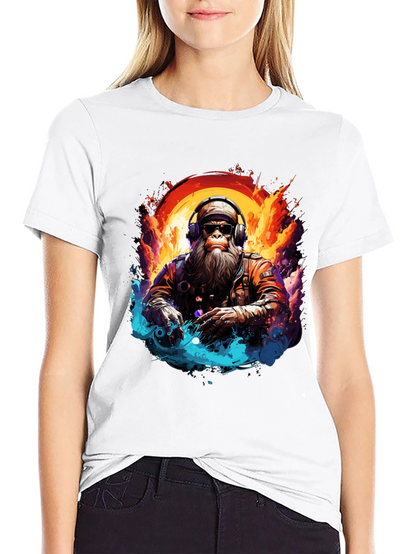 DJ Monkey Graphic Tee - Cool & Unique Design