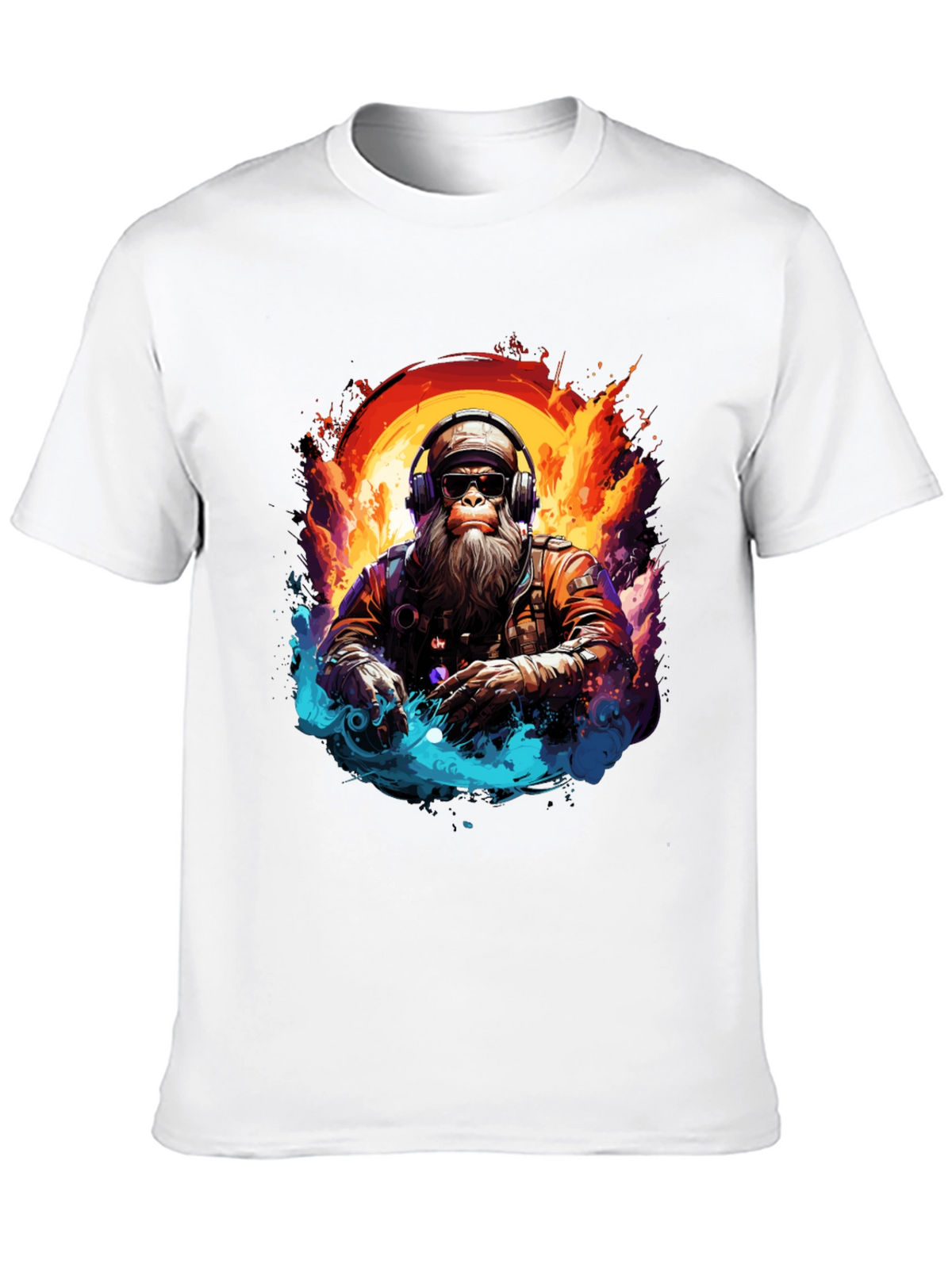 DJ Monkey Graphic Tee - Cool & Unique Design