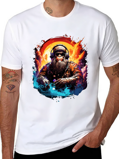 DJ Monkey Graphic Tee - Cool & Unique Design