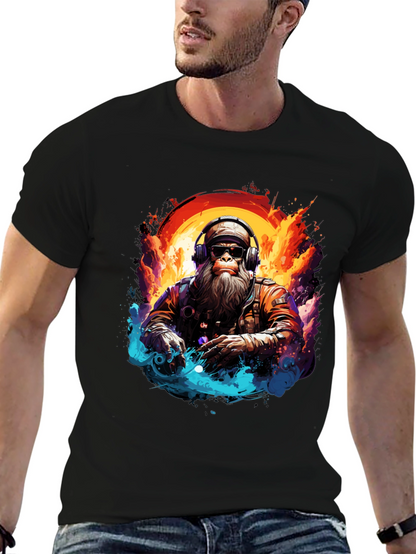 DJ Monkey Graphic Tee - Cool & Unique Design