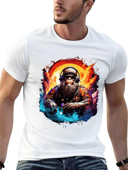 DJ Monkey Graphic Tee - Cool & Unique Design