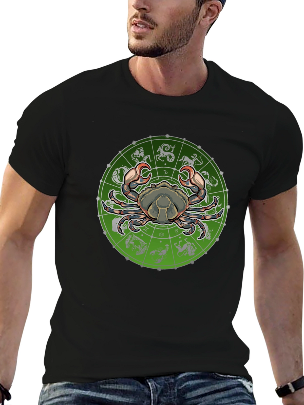Cancer Zodiac Graphic Tee - Astrology T-Shirt