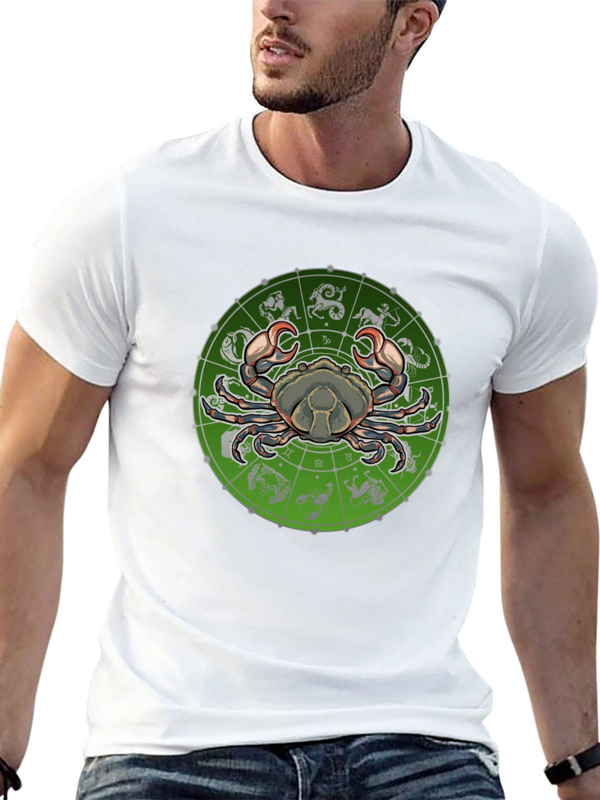 Cancer Zodiac Graphic Tee - Astrology T-Shirt