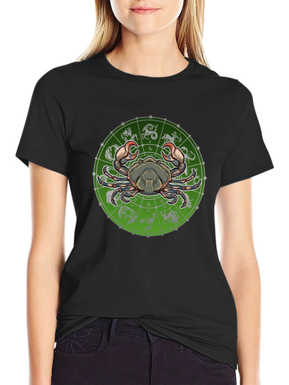 Cancer Zodiac Graphic Tee - Astrology T-Shirt