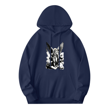 Archangel Michael Religious Art Vintage Print Hoodie