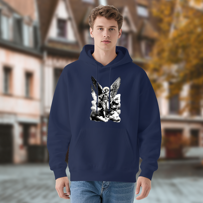 Archangel Michael Religious Art Vintage Print Hoodie