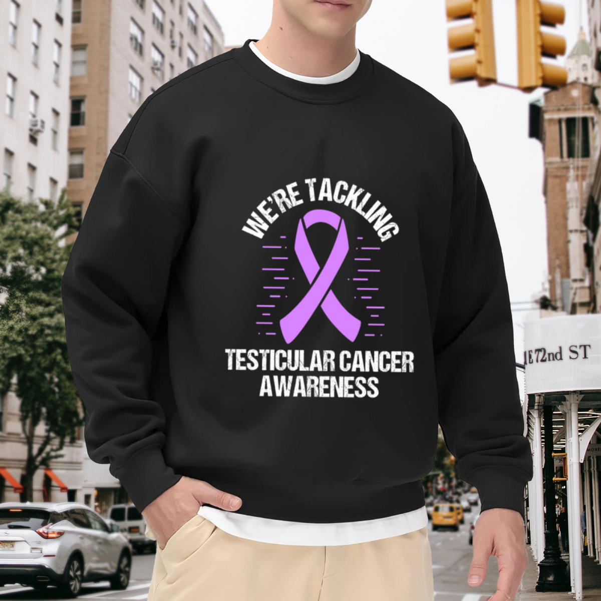 Astronaut Gardening On Floating Space Rock Cosmic Art Crewneck Sweatshirt