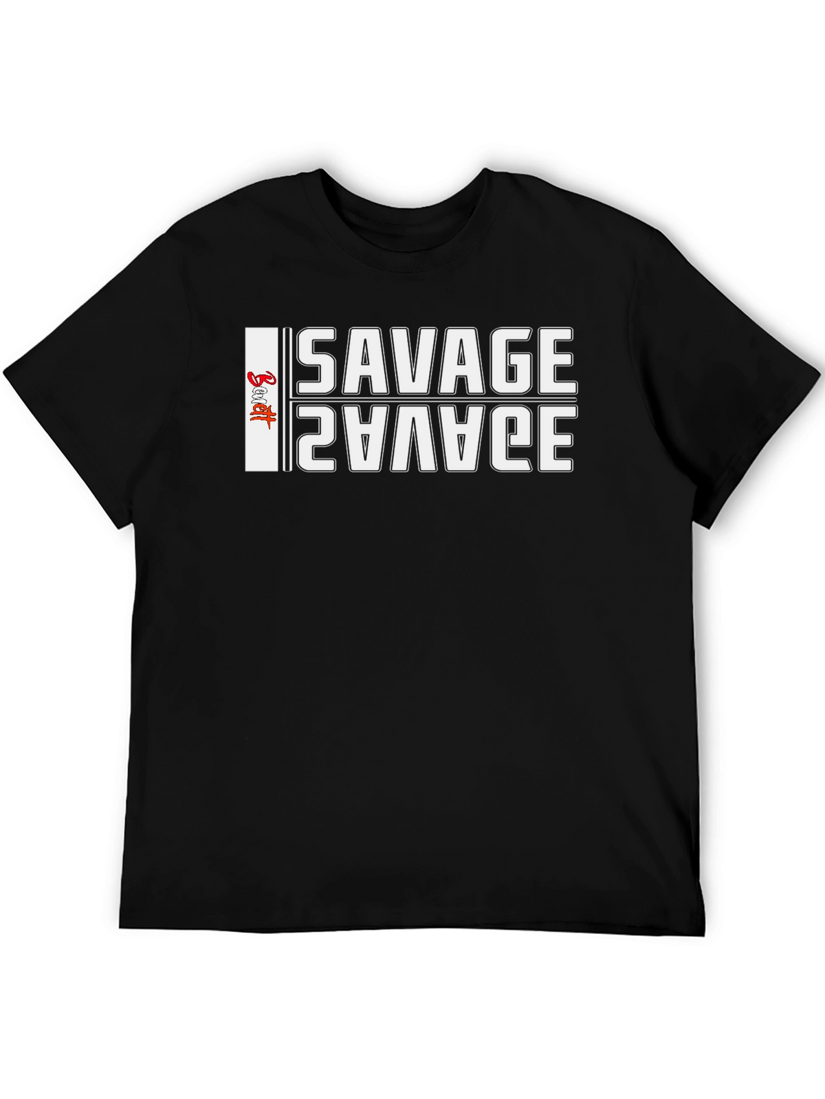Savage Graphic Print Black T-Shirt