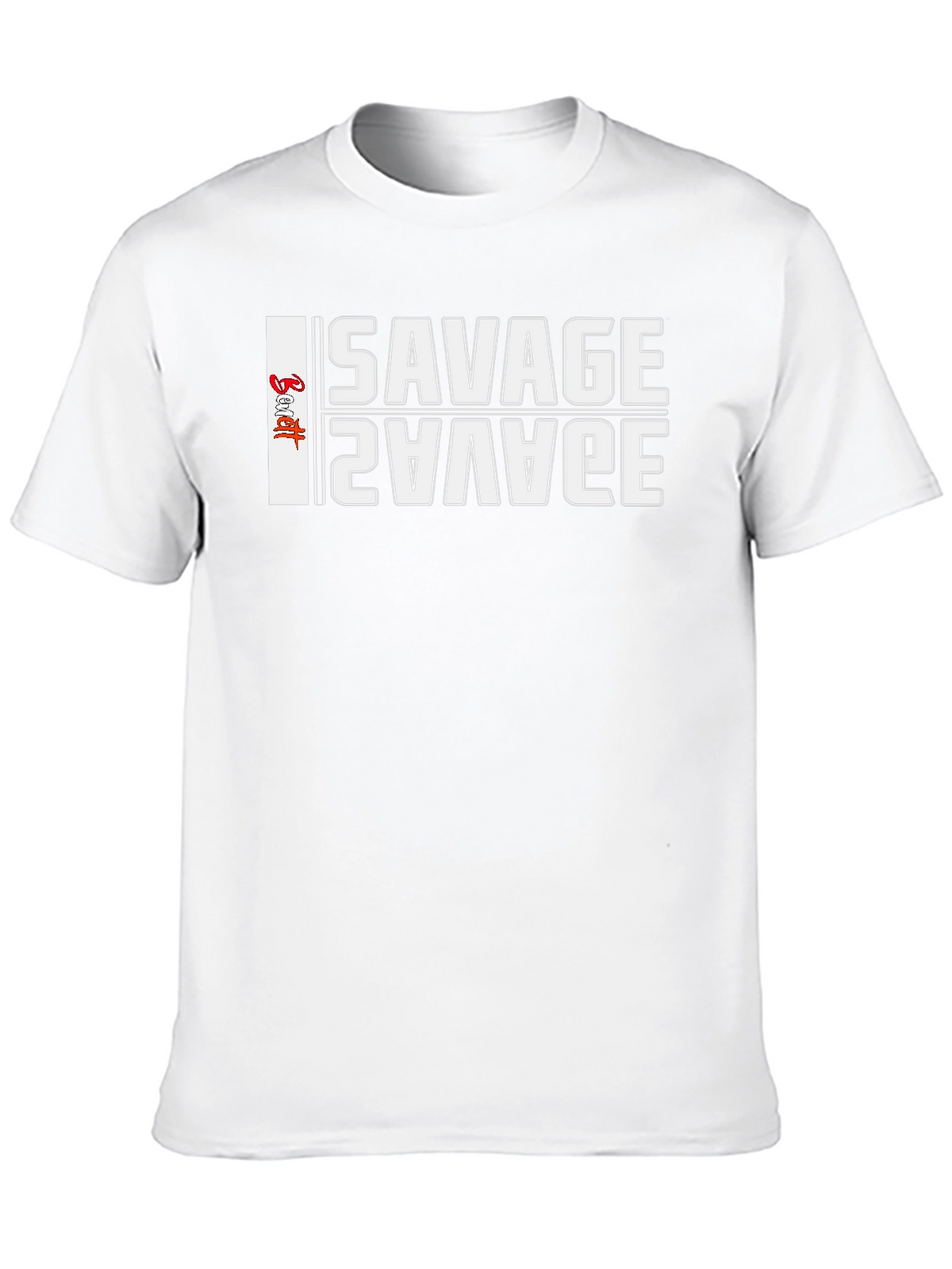 Savage Graphic Print Black T-Shirt