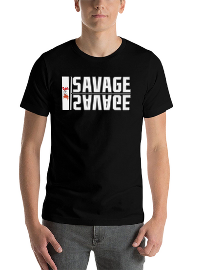 Savage Graphic Print Black T-Shirt