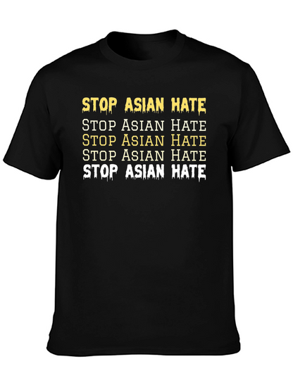 Stop Asian Hate Graphic Tee - Unisex Activism T-Shirt