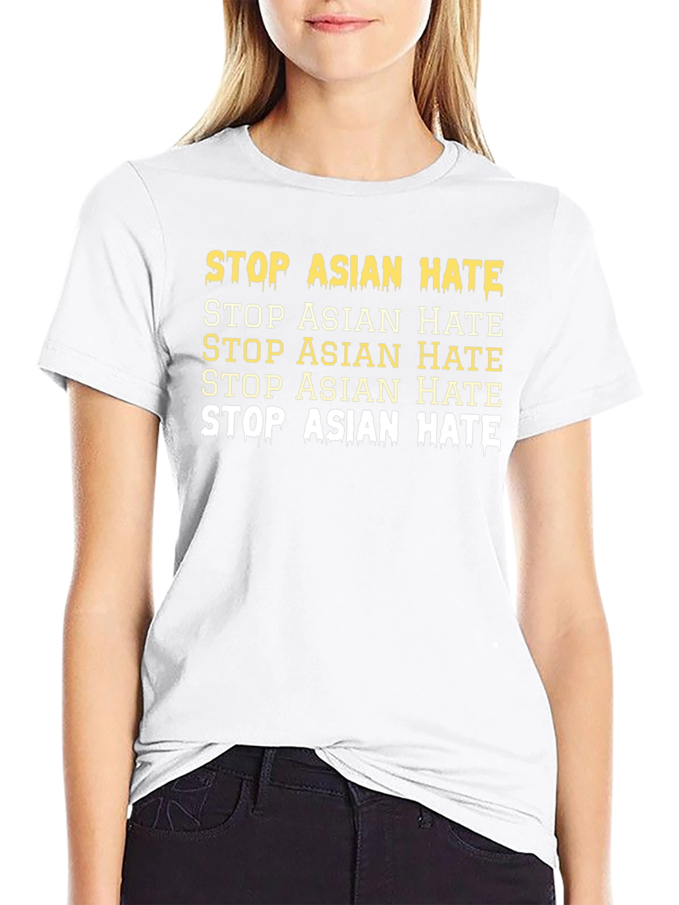 Stop Asian Hate Graphic Tee - Unisex Activism T-Shirt