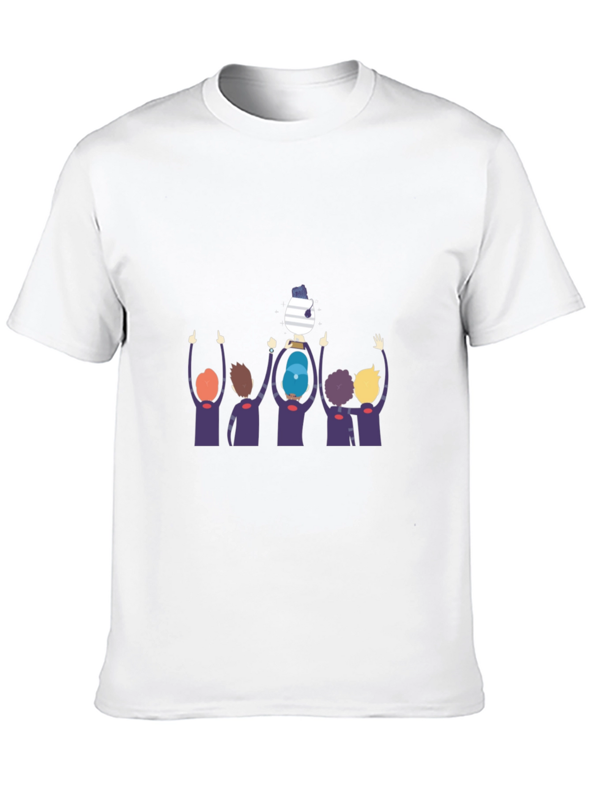 Graphic Tee: Team Celebration Black T-Shirt