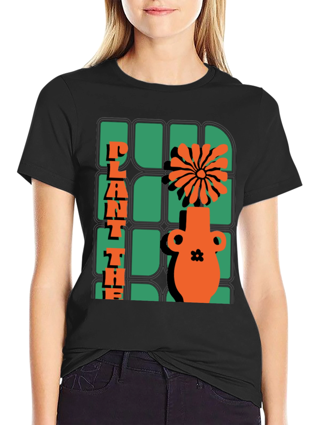 Plant The Seed T-Shirt - Retro Floral Design