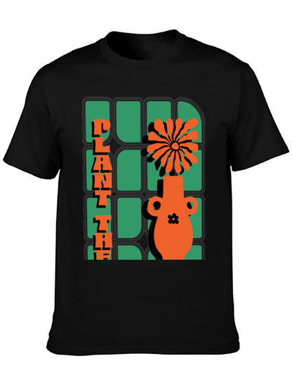 Plant The Seed T-Shirt - Retro Floral Design