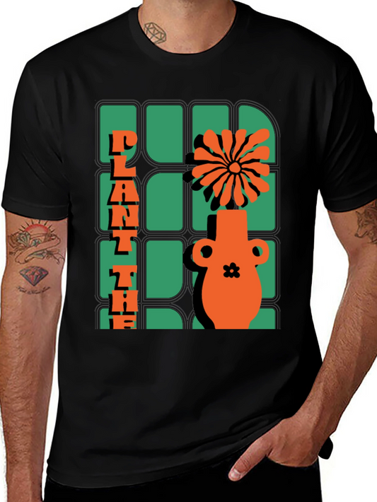 Plant The Seed T-Shirt - Retro Floral Design