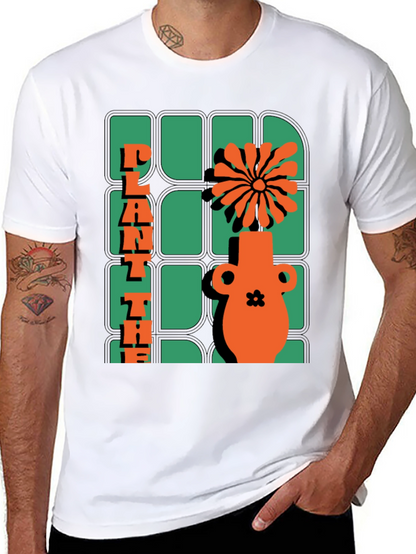 Plant The Seed T-Shirt - Retro Floral Design