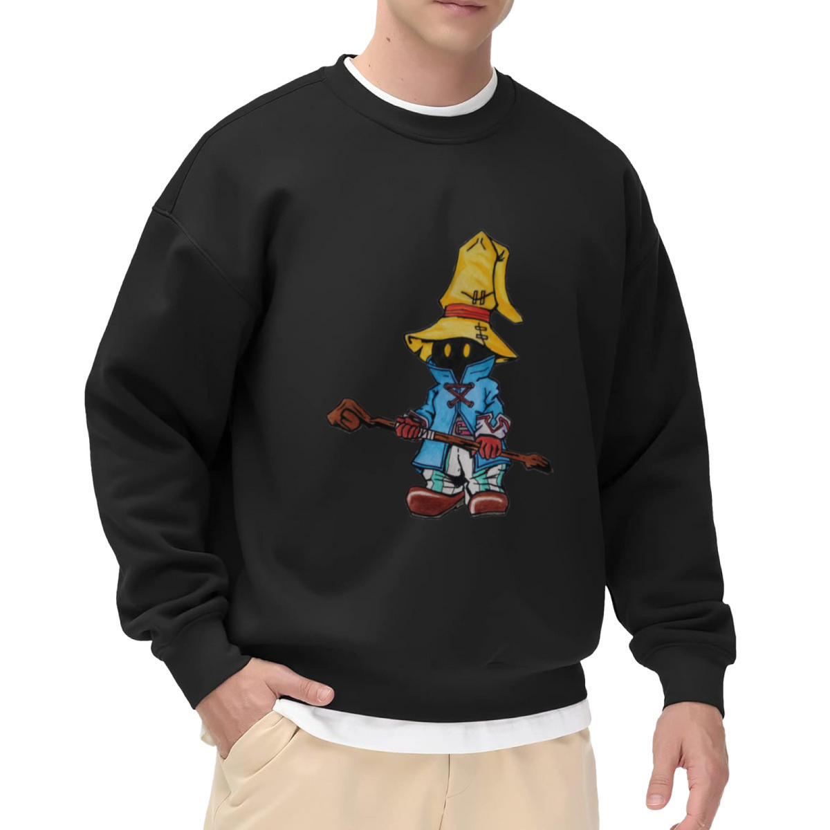 Vivi Black Mage Final Fantasy IX Retro Game Crewneck Sweatshirt