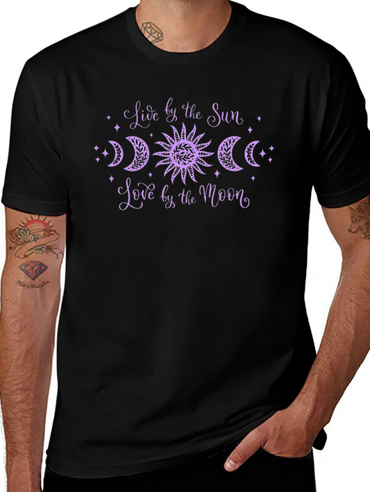 Live by the Sun Love by the Moon Black T-Shirt