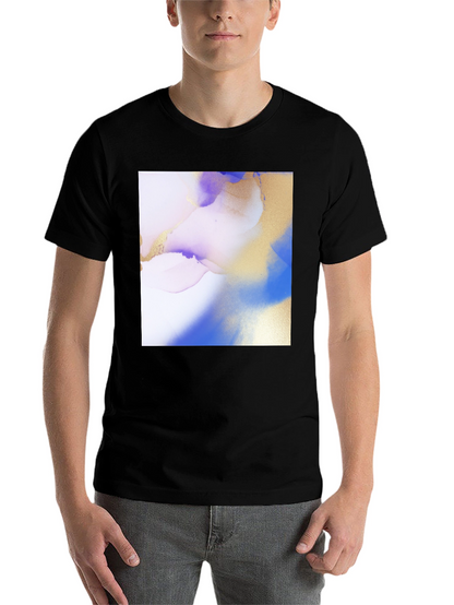 Abstract Art Print Black T-Shirt