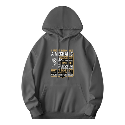 Funny Mechanic Quote Graphic Hoodie