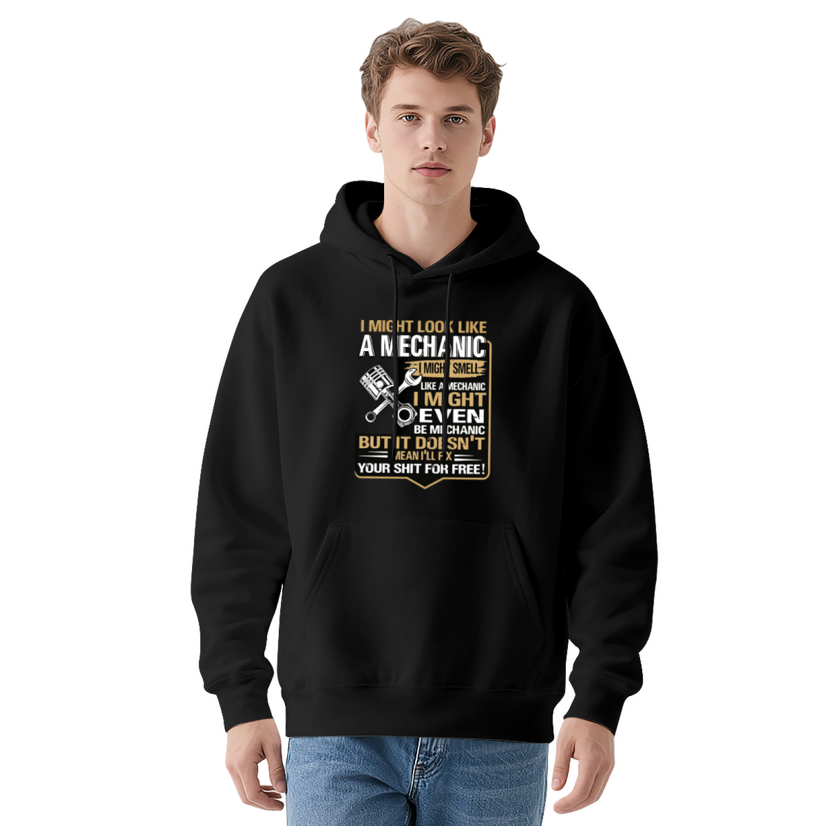 Funny Mechanic Quote Graphic Hoodie