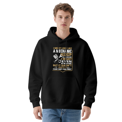 Funny Mechanic Quote Graphic Hoodie