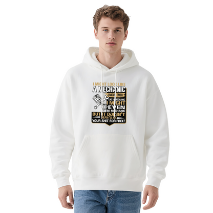 Funny Mechanic Quote Graphic Hoodie